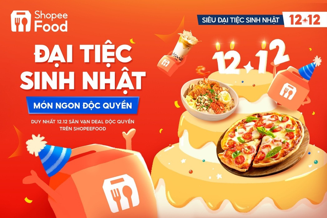 12.12 ‘Siêu Đại Tiệc Sinh Nhật’ hoành tráng nhất năm của ShopeeFood