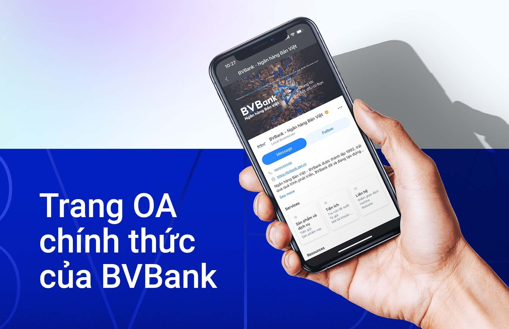 BVBank tăng trải nghiệm khách hàng thông qua Zalo