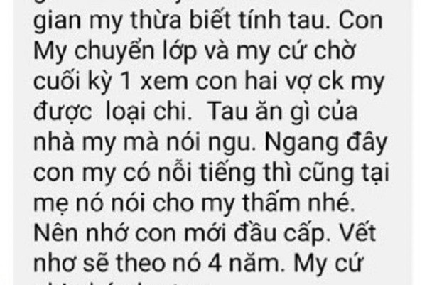 Cô giáo bị tố có quan hệ ‘mập mờ’ với phụ huynh học sinh