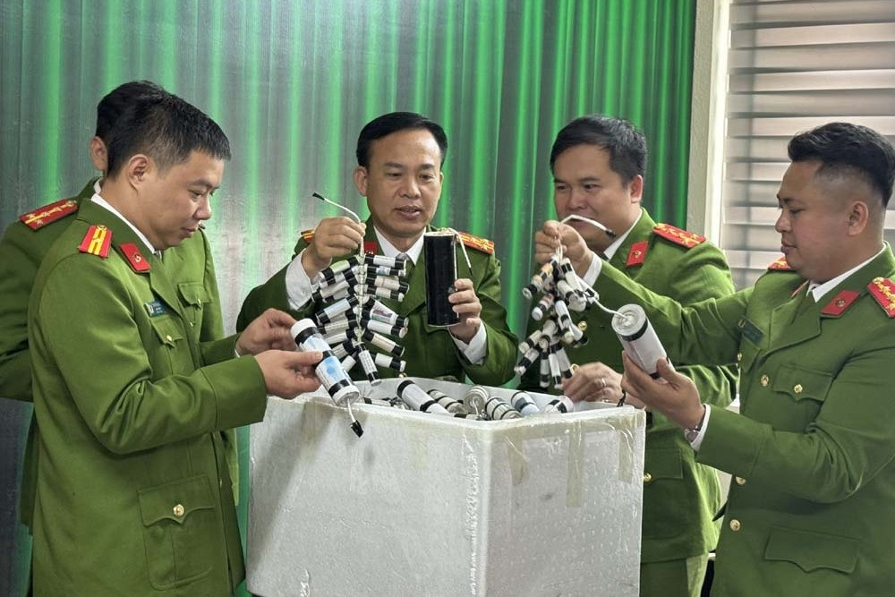 Công an Thanh Hóa bắt nhiều đối tượng sản xuất, buôn bán hàng tấn pháo nổ