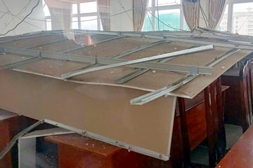 La phông trường học sập, Lâm Đồng kiểm tra hàng loạt công trình xuống cấp