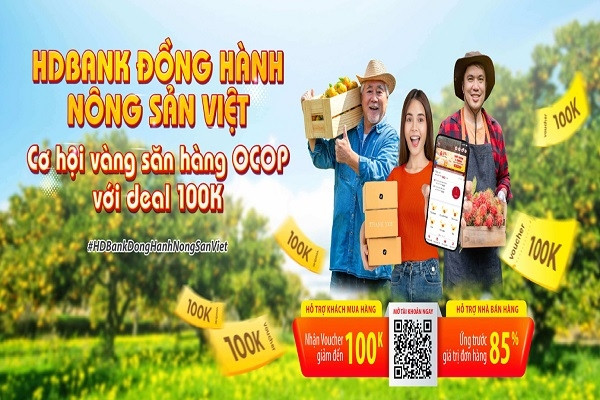 Chợ phiên OCOP sôi động khi HDBank nhập cuộc, nông đặc sản ‘đắt hàng’