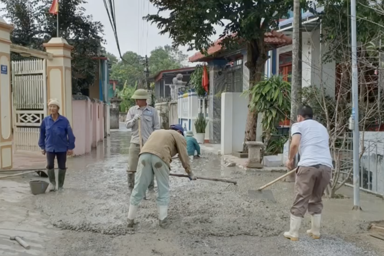 Hoằng Xuân phát huy nội lực xây dựng nông thôn mới nâng cao