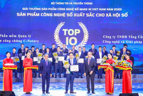 C-Notary được vinh danh Top 10 giải thưởng Make in Vietnam 2023