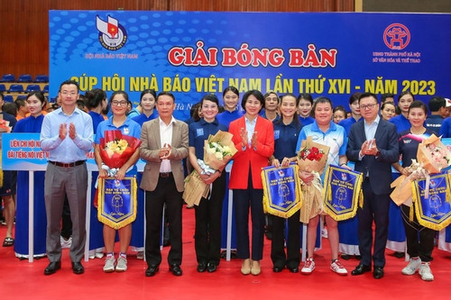 Gần 200 VĐV tranh tài tại giải bóng bàn Cúp Hội Nhà báo Việt Nam 2023