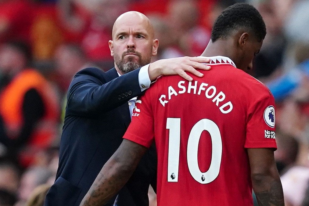 Rashford cầm đầu nhóm cầu thủ MU ‘lật ghế’ Erik ten Hag