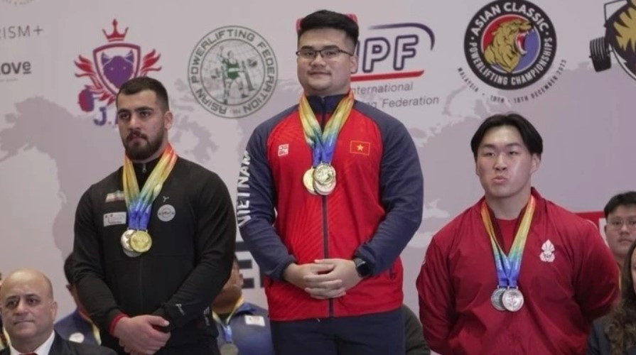 Vietnam wins first gold at Asian Classic Powerlifting Championships