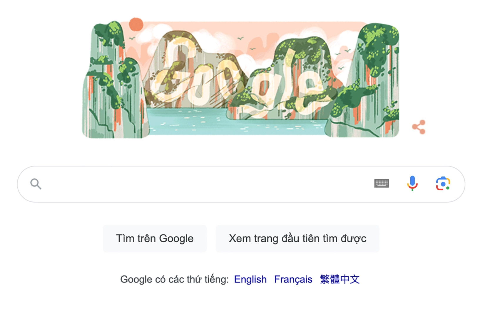 Vịnh Hạ Long được vinh danh trên trang chủ Google
