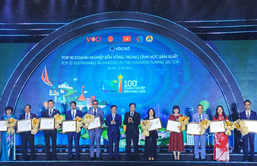 Nestlé Việt Nam 3 năm liên tiếp dẫn đầu Top 100 doanh nghiệp bền vững