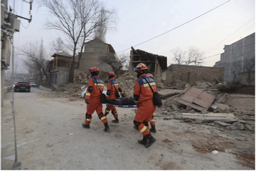 Nhà cửa bị san phẳng sau động đất tại Trung Quốc, 118 người thiệt mạng