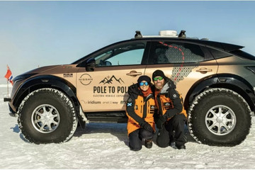 Ô tô đầu tiên chinh phục 30.000 km từ Bắc Cực đến Nam Cực là một chiếc xe điện