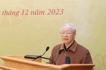 Tổng Bí thư Nguyễn Phú Trọng dự Hội nghị Đảng ủy Công an Trung ương năm 2023