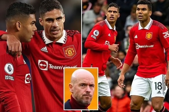 Erik ten Hag đổi ý, giữ cả Raphael Varane và Casemiro ở lại MU
