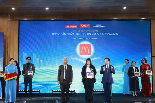 McDonald’s 6 năm liên tiếp đạt giải thưởng tin dùng Việt Nam