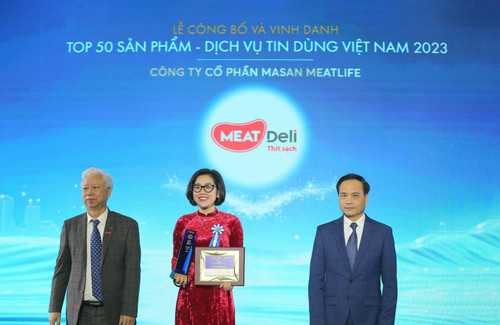 MEATDeli được vinh danh Top 10 Sản phẩm - Dịch vụ Tin dùng Việt Nam 2023