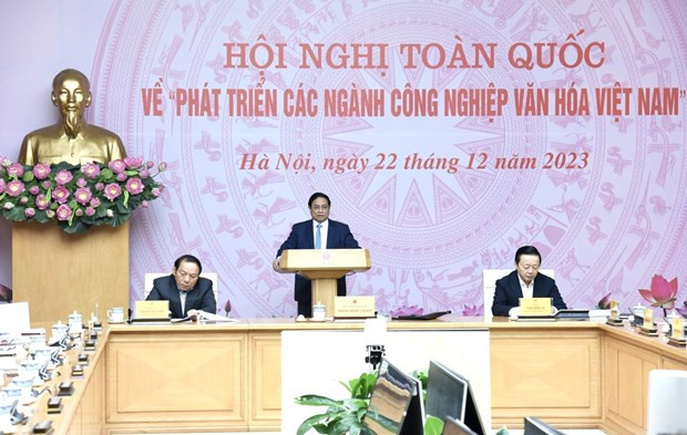 National teleconference talks development of cultural industries hinh anh 1
