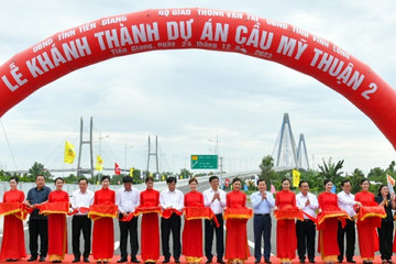 Khánh thành cầu Mỹ Thuận 2 và cao tốc Mỹ Thuận - Cần Thơ: Chỉ 2 giờ tới TP.HCM