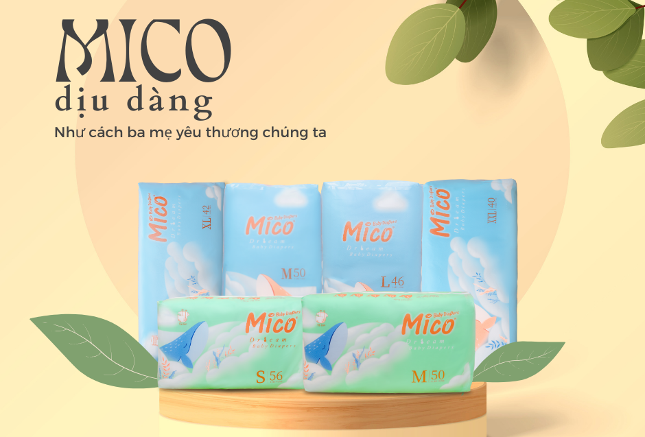 Tã bỉm Mico được lòng phụ huynh Việt