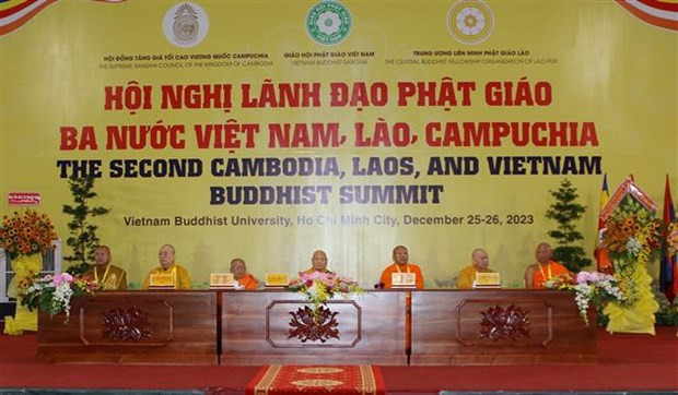 HCM City hosts 2nd Cambodia-Laos-Vietnam Buddhist Summit hinh anh 1
