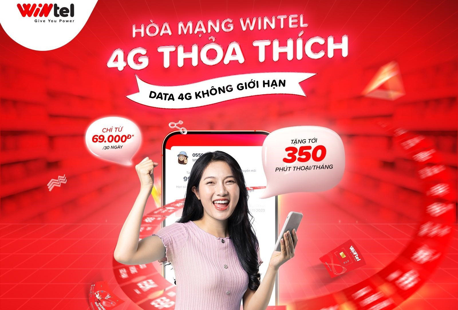 Wintel ra mắt bộ 3 gói cước mới ‘siêu data - siêu tiết kiệm’