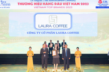 Laura Coffee vào Top 10 Thương hiệu hàng đầu Việt Nam 2023