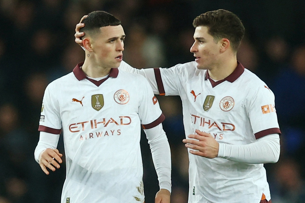 Bảng xếp hạng Ngoại hạng Anh vòng 19: Man City trở lại top 4