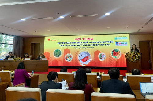 Chính sách thuế cho ngành vật tư nông nghiệp Việt