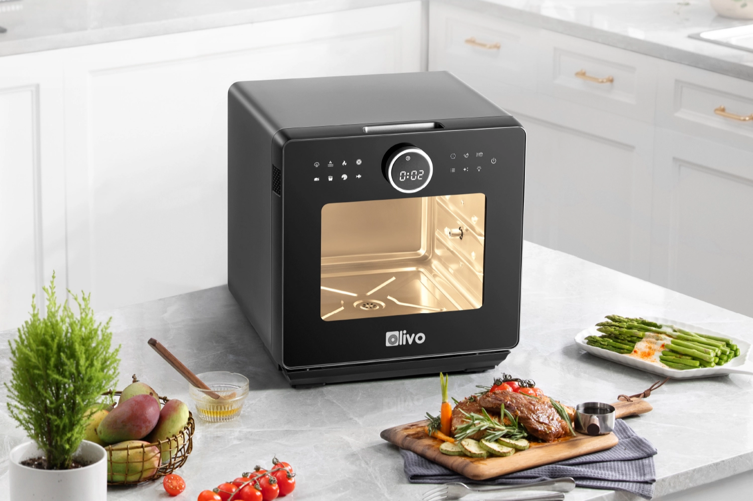 Điểm khác biệt của nồi chiên hơi nước thế hệ mới OLIVO SF16 Pro