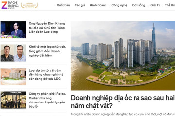 Tạp chí điện tử Tri thức trực tuyến trở lại, đổi từ Zing News thành Znews