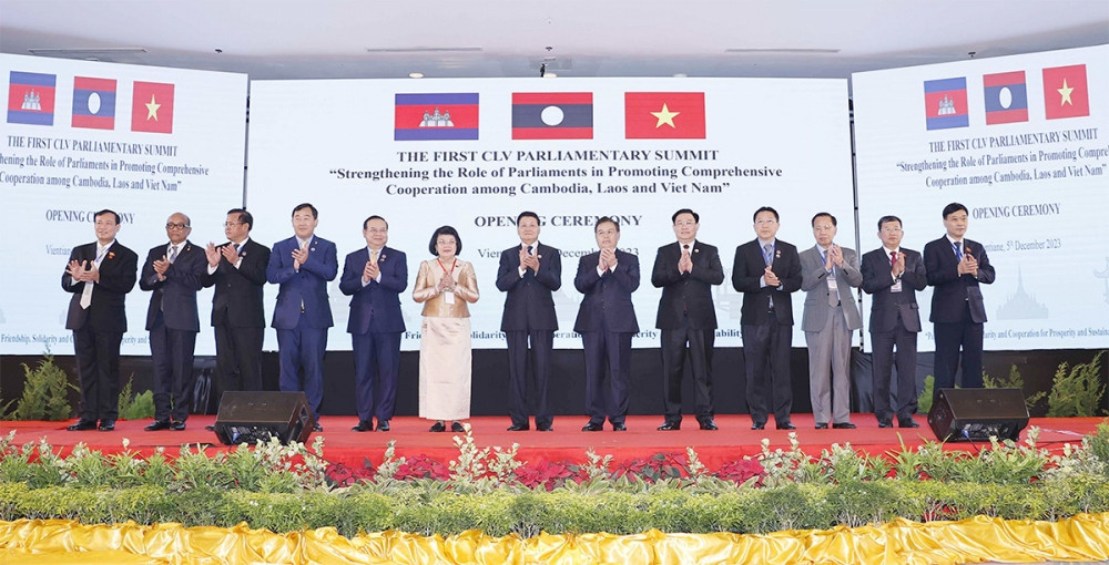 first cambodia-laos-vietnam parliamentary summit opens in vientiane picture 1