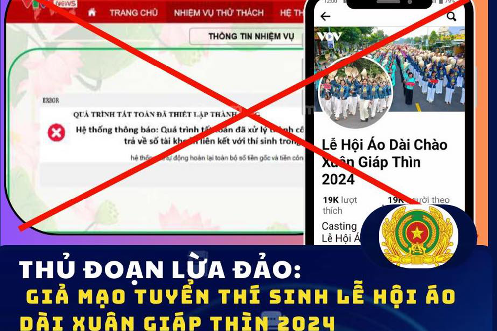 Cảnh giác chiêu lừa đảo chị em phụ nữ dự tuyển thí sinh áo dài
