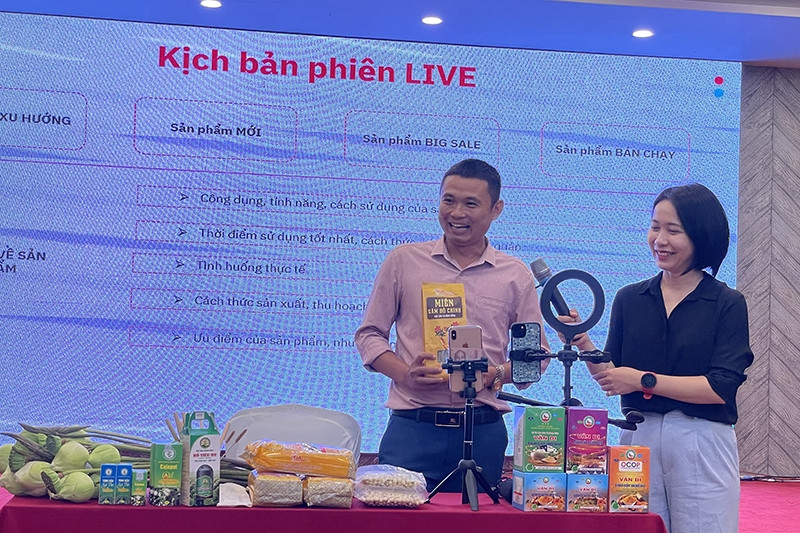 Khuyến khích các hợp tác xã tự tin livestream bán hàng