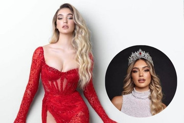 Vẻ đẹp như 'búp bê sống' của Hoa hậu Albania thi Miss Earth 2023