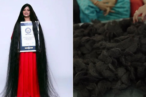 Người phụ nữ có mái tóc dài nhất thế giới và bộ sưu tập tóc rụng độc nhất vô nhị
