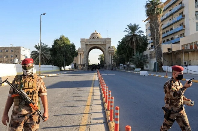 Tên lửa tấn công Vùng Xanh của Iraq, xuất hiện nổ lớn gần đại sứ quán Mỹ