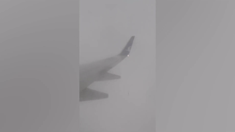 Hành khách la hét khi chứng kiến cảnh máy bay bị sét đánh trúng