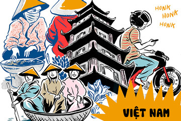 Trải nghiệm tại Việt Nam được báo nước ngoài vẽ thành truyện tranh thú vị