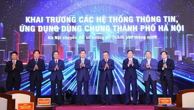 Hanoi launches information systems, applications for common use