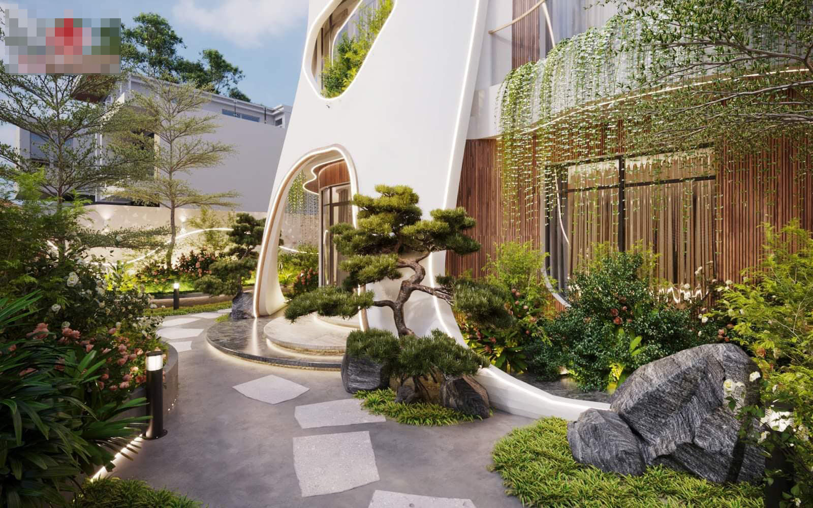 Tận hưởng không gian nghỉ dưỡng trong ngôi nhà thiết kế xanh