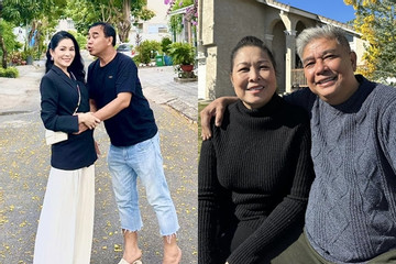 NSND Hồng Vân than nhớ chồng, MC Quyền Linh hài hước bên vợ