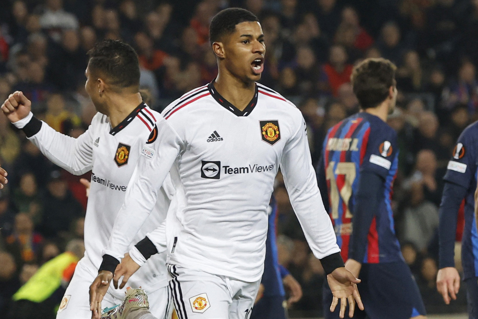 MU hòa Barca, Rashford gieo ác mộng Xavi ở Europa League