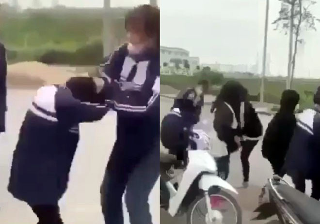 Công an vào cuộc vụ 2 nhóm nữ sinh đánh nhau