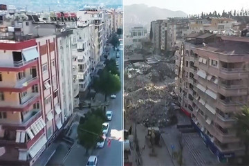 Thổ Nhĩ Kỳ trước và sau động đất: Sức tàn phá kinh hoàng của thảm họa thiên nhiên
