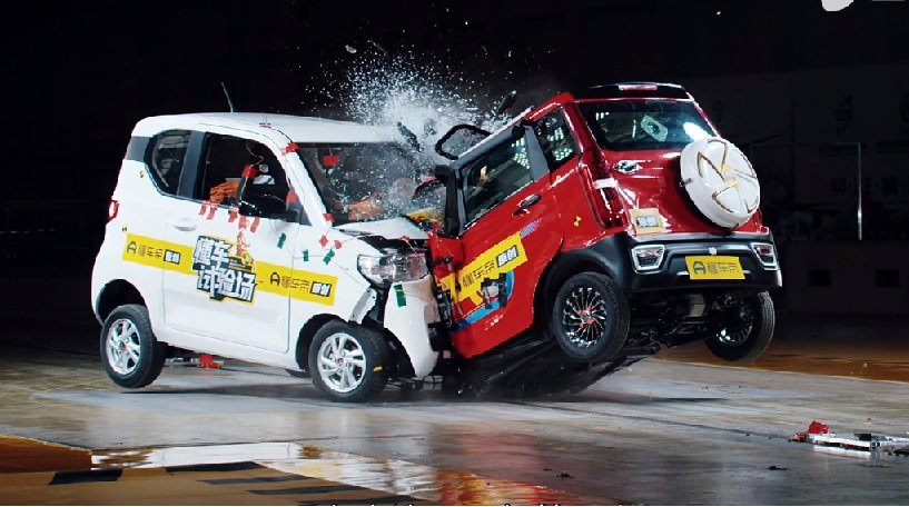 Ô tô điện mini Wuling khó an toàn cho người lái trong các vụ va chạm