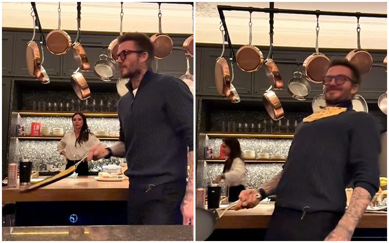 David Beckham trổ tài nấu ăn khiến vợ phì cười