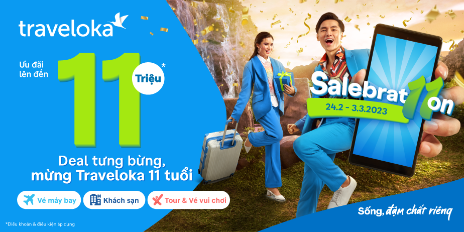 Traveloka tung ưu đãi ‘khủng’ mừng sinh nhật 11 tuổi