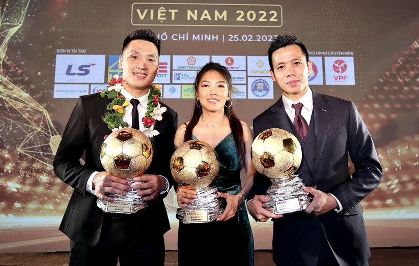 Văn Quyết, Huỳnh Như đoạt Quả bóng vàng Việt Nam 2022