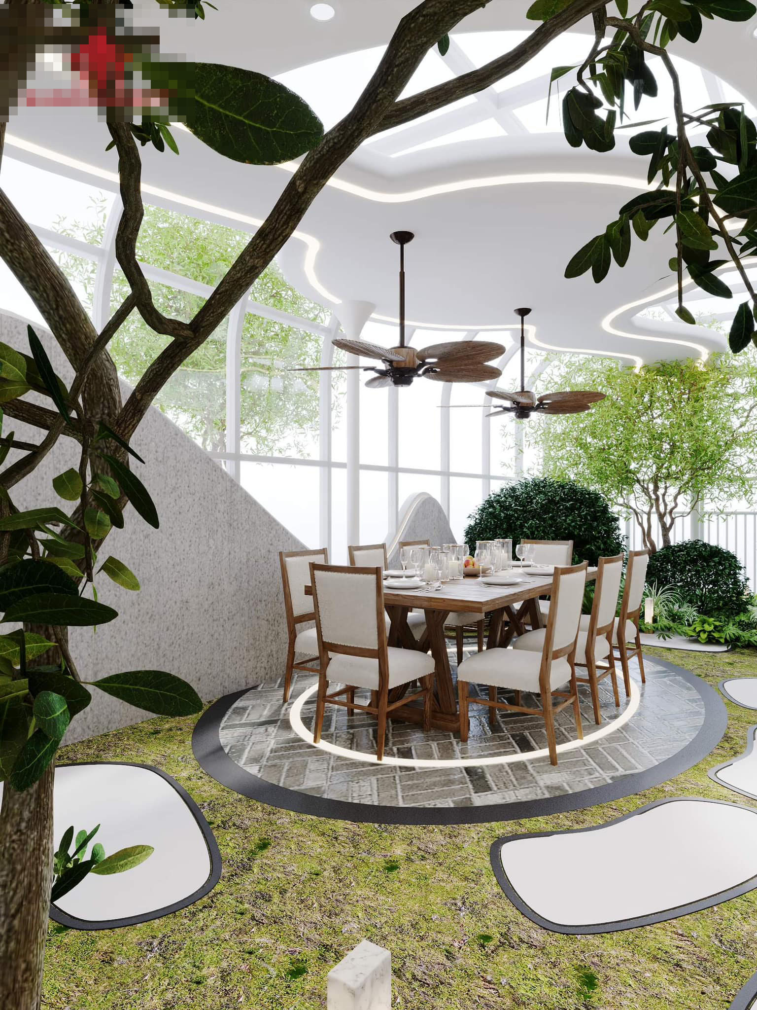 Nhà phố nghệ thuật đưa cả vườn cây vào lồng kính với không gian chill ngập tràn