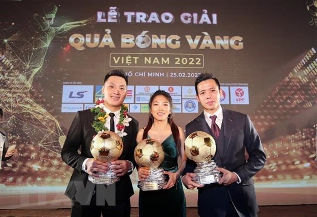 Van Quyet, Huynh Nhu win Vietnam Golden Ball 2022 Awards