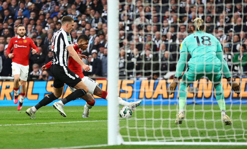 Rashford được công nhận bàn thắng vào lưới Newcastle